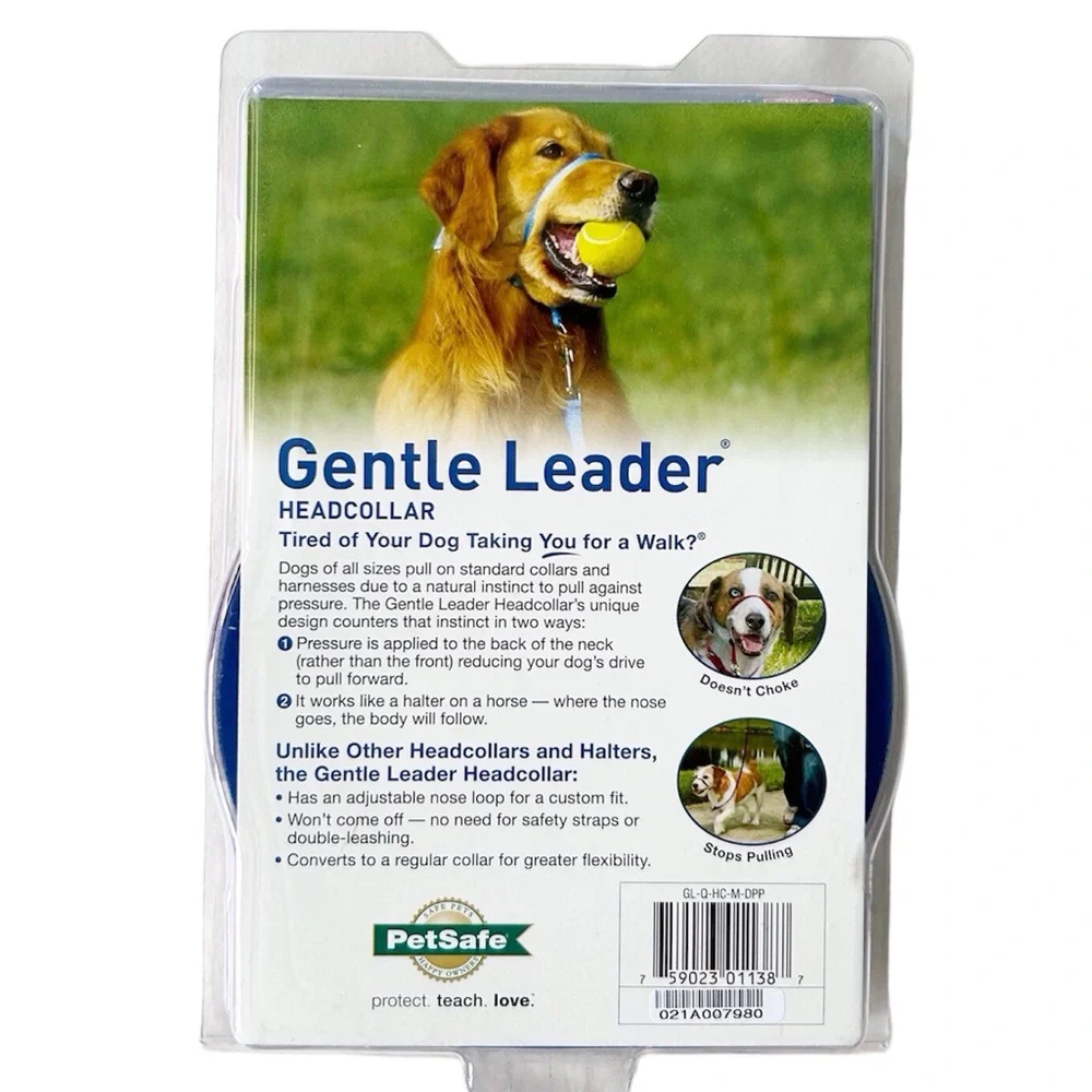 PetSafe Gentle Leader No Pull Dog Head Collar Purple Size Medium